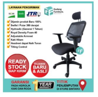 Kursi Kerja Kantor Murah Kursi Gaming Jaring Midway AA Dalam Kota